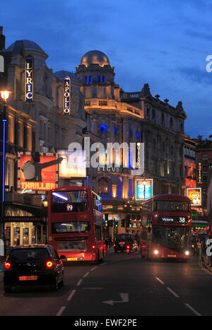 Shaftesbury Avenue théâtres de West End de Londres. Banque D'Images