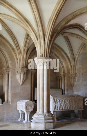 Alcobaca Monastery, panthéon royal, Alcobaça, Portugal Banque D'Images