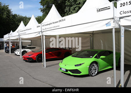 Goodwood, UK. 25 Juin, 2015. Goodwood Festival of Speed, Super voiture Paddock, Goodwood, UK, le 25 juin 2015 Crédit : Rally-Pics.com/Alamy Live News Banque D'Images