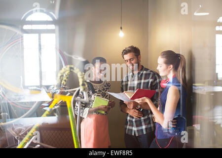 Creative business people sitting in office Banque D'Images