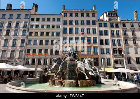 Lyon (sud-est de la France) : "place des terreaux' square Banque D'Images