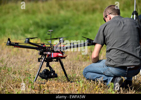 Pilote de l’UAV Banque D'Images