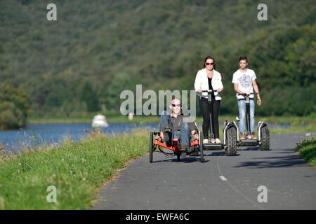 Hayes (nord-est de la France) : la voie cyclable Trans-Ardennes Banque D'Images