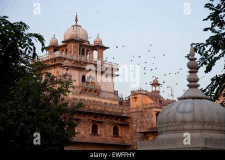 Albert Hall avec Central Museum Jaipur, Rajasthan, Inde Banque D'Images