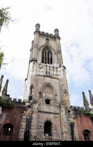 St Lukes église bombardée Liverpool Merseyside Banque D'Images