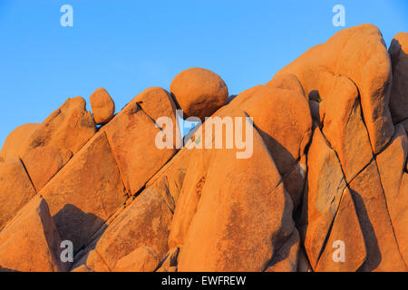 Les roches Jumbo dans Joshua Tree National Park, Californie, USA. Banque D'Images