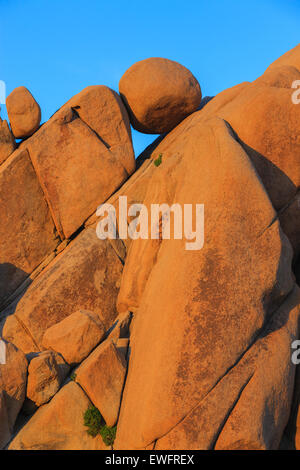 Les roches Jumbo dans Joshua Tree National Park, Californie, USA. Banque D'Images