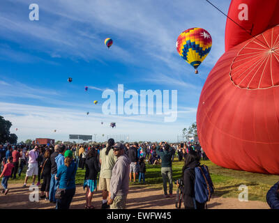 WINDSOR, CA/USA - 20 juin 2015 : 25e Congrès annuel le Comté de Sonoma Hot Air Balloon Classic est un événement annuel où vous pouvez faire l'expérience de ba Banque D'Images