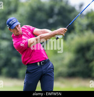 Allemagne, club München Eichenried. 25 Juin, 2015. De Suède Henrik Stenson en action au tournoi de golf en tournée européenne, l'Allemagne, Club München Eichenried 25 juin 2015. Photo : MARC MUELLER/dpa/Alamy Live News Banque D'Images