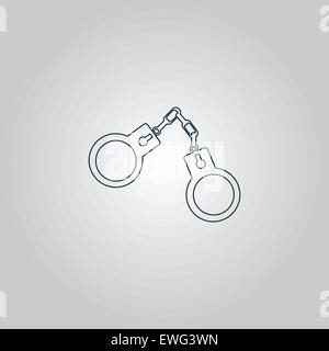icône de menottes Illustration de Vecteur