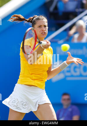 Eastbourne, Royaume-Uni. 25 Juin, 2015. Aegon International Tennis championships Eastbourne. Andrea Petkovic (GER) pendant son quart de finale match contre Caroline Wozniacki (DEN) : Action de Crédit Plus Sport/Alamy Live News Banque D'Images