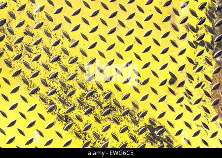 Grunge fer jaune et noir fond de surface Banque D'Images