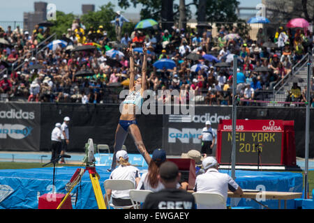 Blanka Vlasic (CRO) en saut en hauteur aux Adidas 2015 Grand Prix de la Ligue de diamant de NEW YORK Banque D'Images