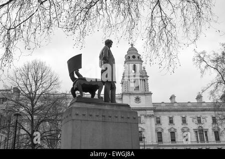 Statue d'Abraham Lincoln à la place du Parlement Banque D'Images