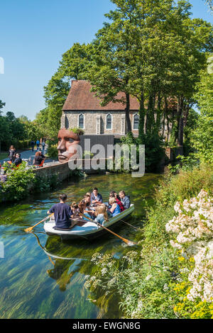 Excursion guidée Rivière Stour Canterbury Kent England UK Banque D'Images