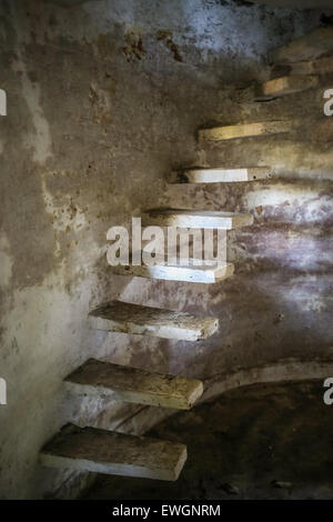 Voir l'envers d'un escalier Banque D'Images