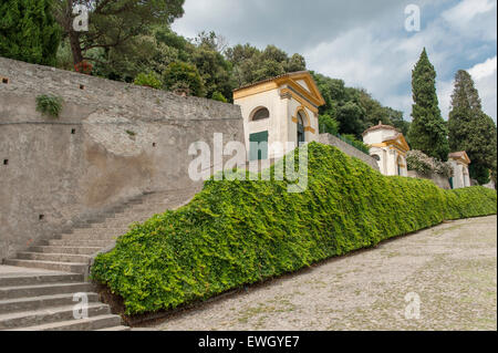 Santuario Giubilare delle sette chiese, le chemin des sept chapelles à Monselice, Veneto, Italie Banque D'Images