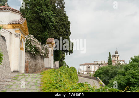 Santuario Giubilare delle sette chiese, le chemin des sept chapelles à Monselice, Veneto, Italie Banque D'Images