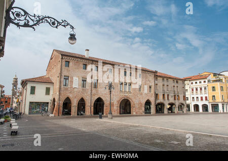 La Piazza Maggiore en Este, en Vénétie, Italie Banque D'Images