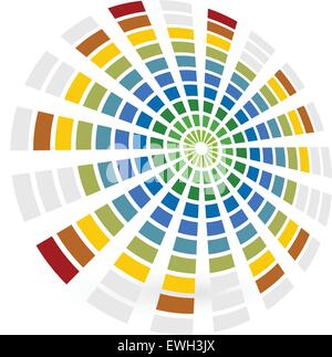 Égaliseur EQ graphiques abstraits, Illustration de Vecteur