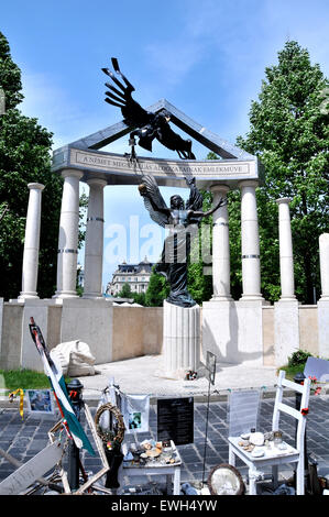 Ce monument commémore l'occupation de la Hongrie par l'Allemagne nazie Budapest Hongrie Banque D'Images