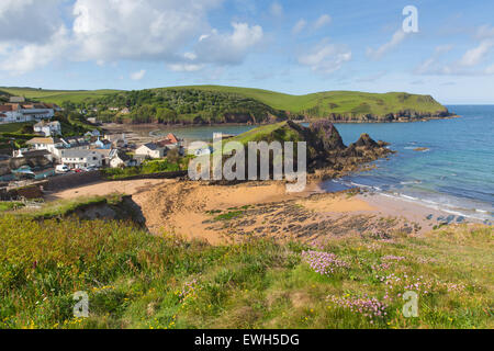 Hope Cove South Devon England UK près de Kingsbridge et Salcombe coast village sur le chemin côtier du sud-ouest Banque D'Images