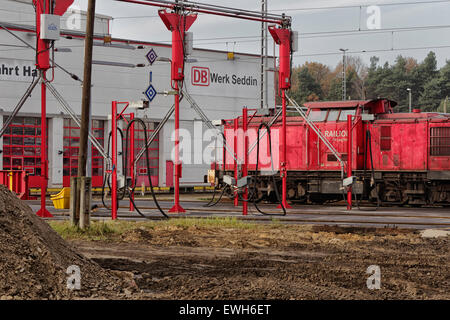 Neuseddin, Allemagne, diesel avant travaux Seddin DB Banque D'Images