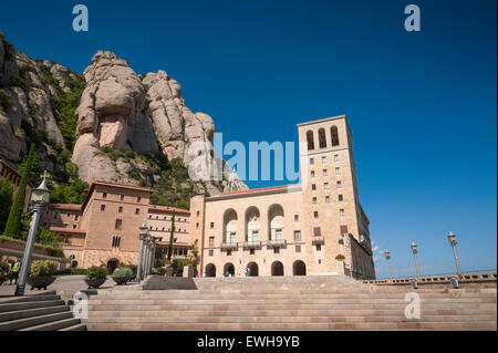 ABBAYE SANTA MARIA DE MONTSERRAT Monastère bénédictin. Catalogne Espagne Banque D'Images