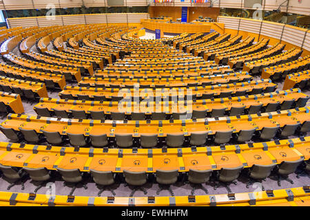 Le Parlement européen Prix (hémicycle) le 30 juillet 2014 à Bruxelles. Banque D'Images