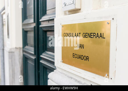 Consulat général de l'Équateur, La Haye, Pays-Bas Banque D'Images