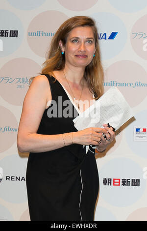 Tokyo, Japon. 26 Juin, 2015. L'actrice Emmanuelle Devos assiste à la cérémonie d'ouverture du Festival du Film français au Japon 2015 Le 26 juin 2015, Tokyo, Japon. Cette année, 12 films seront projetés pendant le festival du 26 juin au 29 août. Credit : Rodrigo Reyes Marin/AFLO/Alamy Live News Banque D'Images