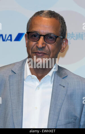 Tokyo, Japon. 26 Juin, 2015. Abderrahmane Sissako, réalisateur et producteur du film ''Tombouctou'' assiste à la cérémonie d'ouverture du Festival du Film français au Japon 2015 Le 26 juin 2015, Tokyo, Japon. Cette année, 12 films seront projetés pendant le festival du 26 juin au 29 août. Credit : Rodrigo Reyes Marin/AFLO/Alamy Live News Banque D'Images