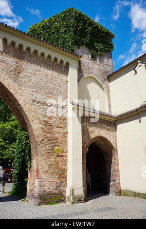 Sendlinger Tor une porte dans la vieille ville, l'Allemagne Bavière Munich Sendlinger Street Banque D'Images