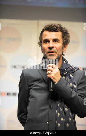 Tokyo, Japon. 26 Juin, 2015. Le français Eric Lartigau assiste à la scène au cours d'accueil Film Festival 2015 à Yurakucho Asahi Hall le 26 juin 2015 à Tokyo, Japon. © Hiroko Tanaka/ZUMA/Alamy Fil Live News Banque D'Images