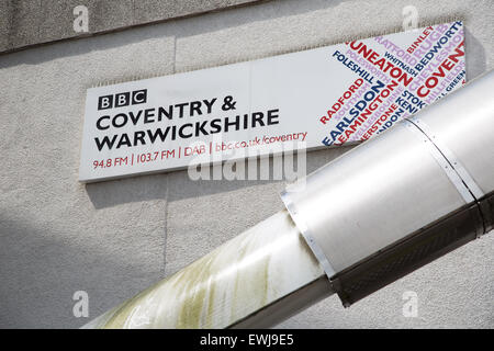 Extérieur de la BBC Coventry & Warwickshire Studio Banque D'Images