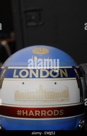 Londres, Royaume-Uni. 27 Juin, 2015. Action de la formule de Londres-e Grand Prix dans les rues de Battersea Park, Londres. Samedi 27 juin 2015. Crédit : Kevin Bennett/Alamy Live News Banque D'Images