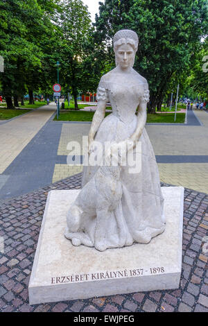 Erzsebet Kiralyne, 1837-1898, Keszthely, Balaton, Hongrie, l'ouest de la Hongrie, le lac Balaton Banque D'Images