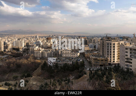 Vue de la montagne du sud de Torchal, Téhéran, Iran Banque D'Images