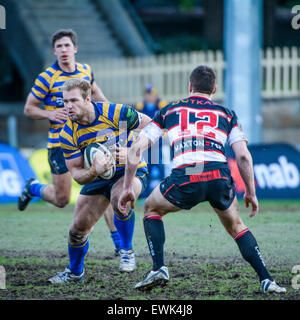 Sydney, Australie. 27 Juin, 2015. Au cours de l'action Shute Shield Club match de rugby entre l'Université de Sydney et Port Ouest Crédit : MediaServicesAP/Alamy Live News Banque D'Images