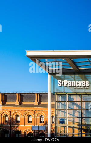 St.Pancras gare internationale Londres, Angleterre, Royaume-Uni Banque D'Images