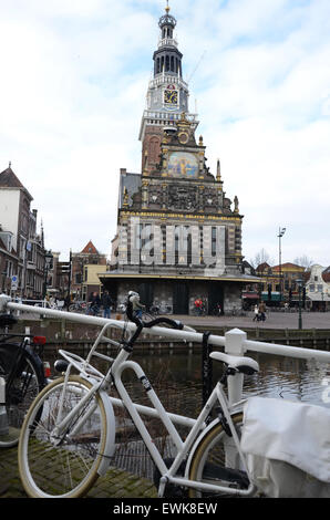 Le centre-ville pittoresque de Alkmaar, Pays-Bas Europe Banque D'Images