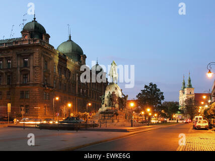 Monument Grunwald, Cracovie, Pologne Banque D'Images