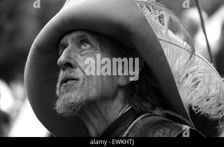 Wallingford, Oxfordshire, UK. 28 Juin, 2015. wallingford Wallingford Oxon uk 062815 siège la guerre civile anglaise society adopter de nouveau le siège de wallingford castle Crédit : Stuart emmerson/Alamy Live News Banque D'Images