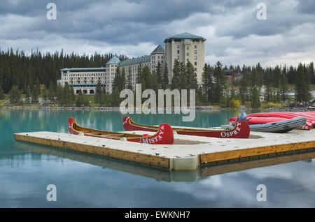 Chateau Lake Louise, Banff National Park Banque D'Images