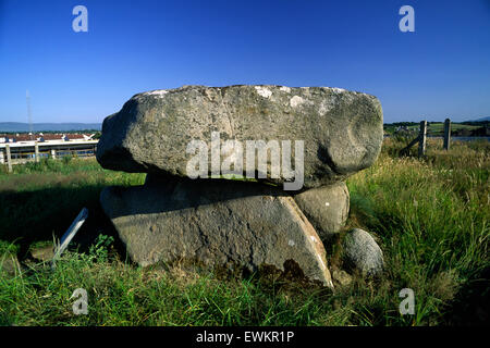 Dolmen of the four Maols, Primrose Hill, Ballina, comté de Mayo, Irlande Banque D'Images