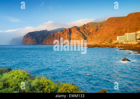 Los Gigantes Cliff, Tenerife, Canaries, Espagne Banque D'Images