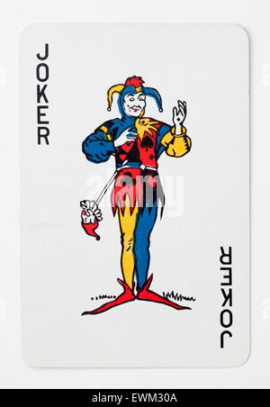 Joker Jeu de carte Banque D'Images