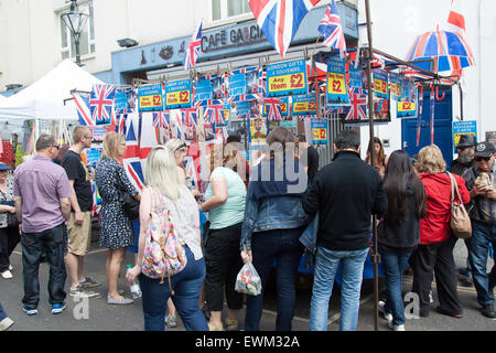 Marché de Portobello Road North West Kensington London England Banque D'Images