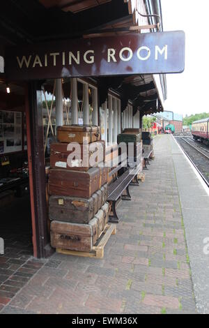 Severn Valley Steam Railway 1940 Week-end mock ww2 batailles, fer à vapeur, expositions, animation, paysage magnifique Banque D'Images