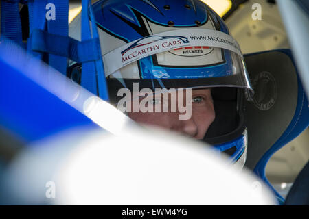 Croft, Circuit Dalton-On-Tees, North Yorkshire, UK. 28e. Andy Wilmot de Welch Motorsport attend pour commencer à la Dunlop MSA British Touring Car Championship à Oulton Park. Credit : Gergo Toth/Alamy Live News Banque D'Images